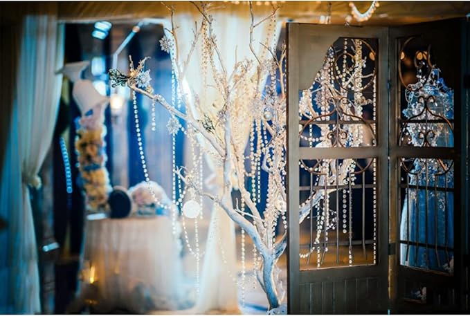 99ft Acrylic Crystal Garland Strands, Hanging Chandelier Bead Chain, Hanging - Image 6