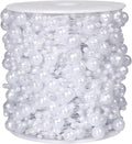 98FT Pearl Beads String Garland, 8mm 3mm White Faux Pearl Beads Roll Strand Bulk by Cadikez