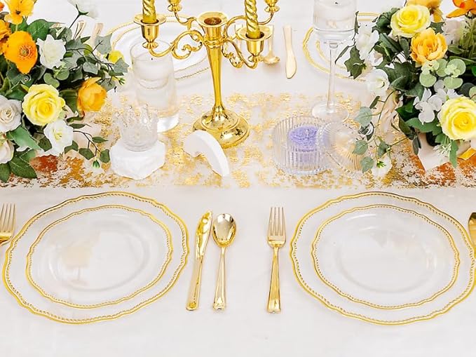 Hioasis 60pcs Clear Plastic Plates - Image 7