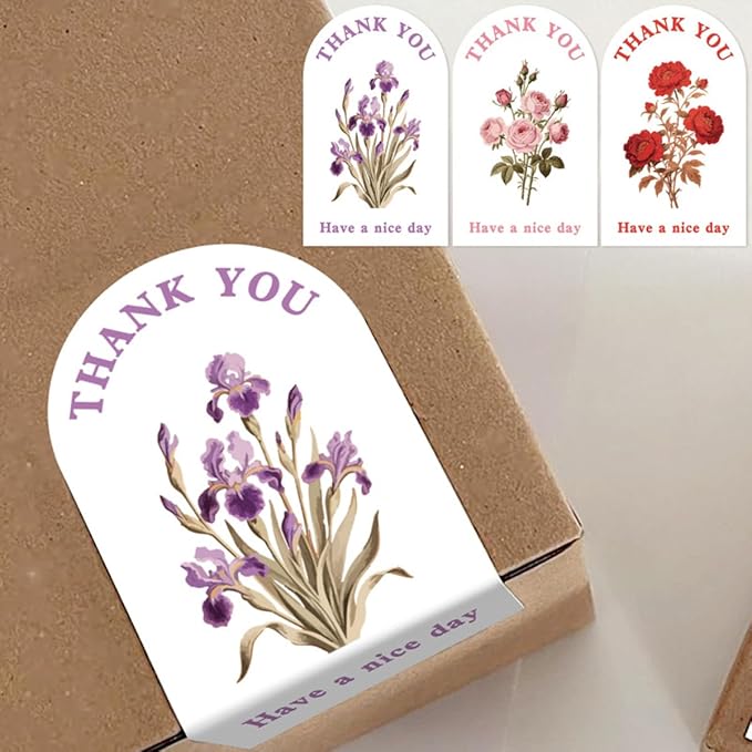 300Pcs Large Thank You Stickers, Outer Packaging Sealing Labels, and Gift Box - Image 5
