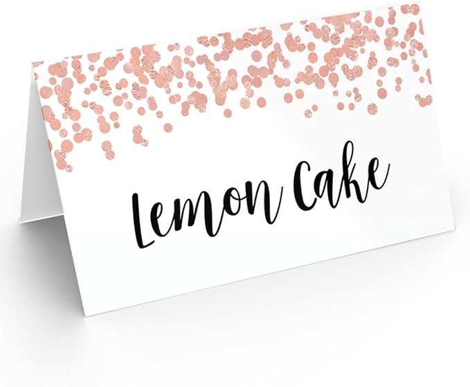 Printed Party Table Place Cards - Image 4
