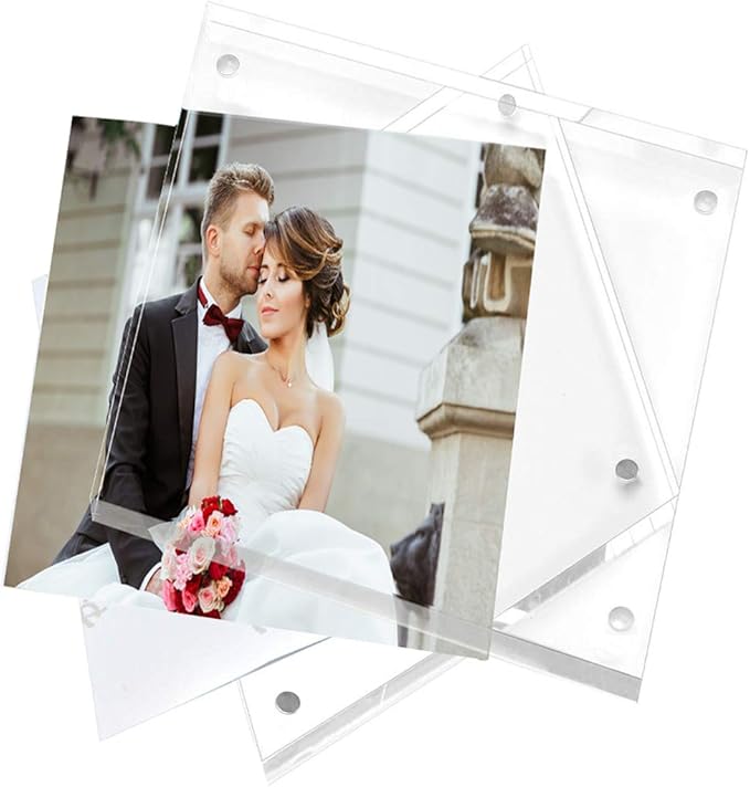 Magicool Premium Acrylic Photo Frame- Magnet Photo Frame -Double Sied Thick - Image 3