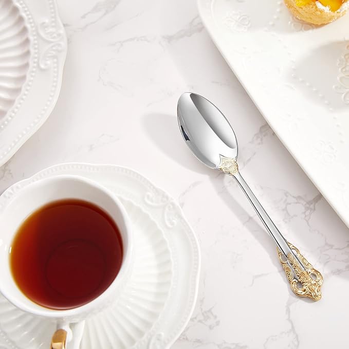 KEAWELL Luxury 6.3" Teaspoons, 18/10 Stainless Steel, Gorgeous Small Spoons - Image 7
