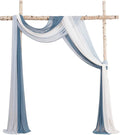 Floroom Wedding Arch Draping Fabric 3 Panels 20Ft Chiffon Fabric Drapes Arbor by Floroom