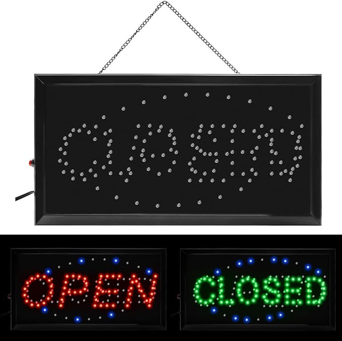 Boshen Led Open Signs Decor for Business Mart Shop Store Bar Cafe Barber ATM - Image 3