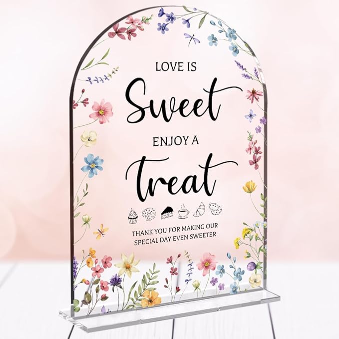 Wedding Signs Decor, Love is Sweet Sign by Unknown