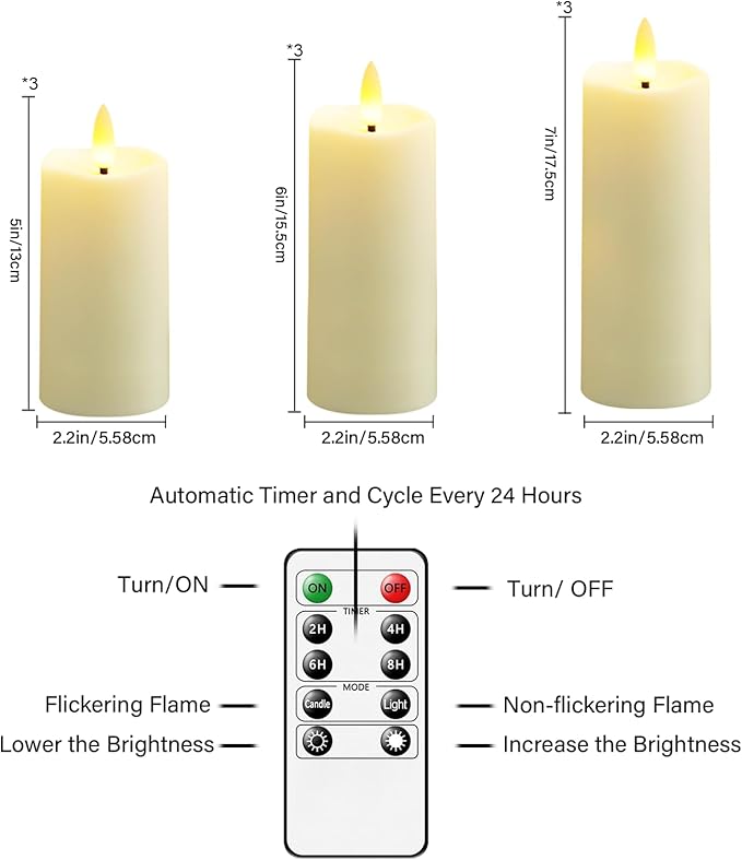 Plastic Waterproof Outdoor flameless Candles, LED Candles, - Image 5