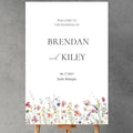 Spring Wildflower Wedding Welcome Signs, Welcome Sign Wedding, Customized by Custom