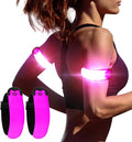LED Armband Running USB Rechargeable, High Visibility Wristband by KOSKILL