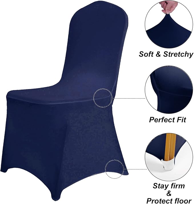 SUPERO Waterproof Spandex Chair Cover 25PCS, Stretch Dining Chair Covers - Image 5