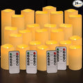 Set of 24 Waterproof Outdoor Flameless Candles, LED Candles by YOROXRG