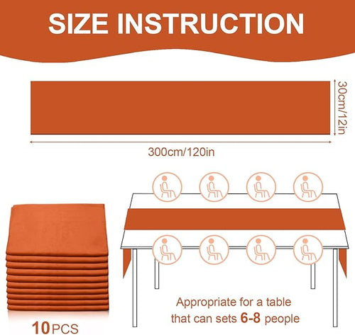10 Pack 10ft Terracotta Chiffon Table Runners Wedding Table Runner Sheer - Image 2