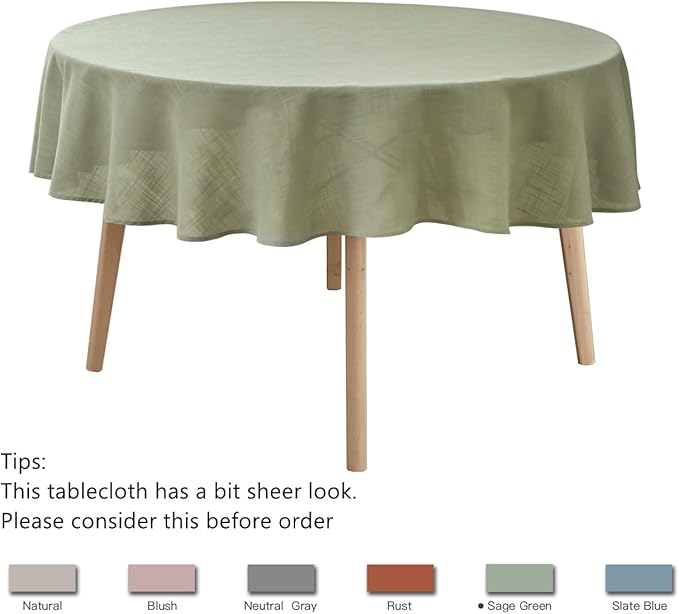 maxmill Lux Faux Linen Tablecloth - Image 4