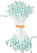 150-Pack Flower Stamens for Crafts, 5mm Double Heads Artificial Pearl Floral by MMETERXITY