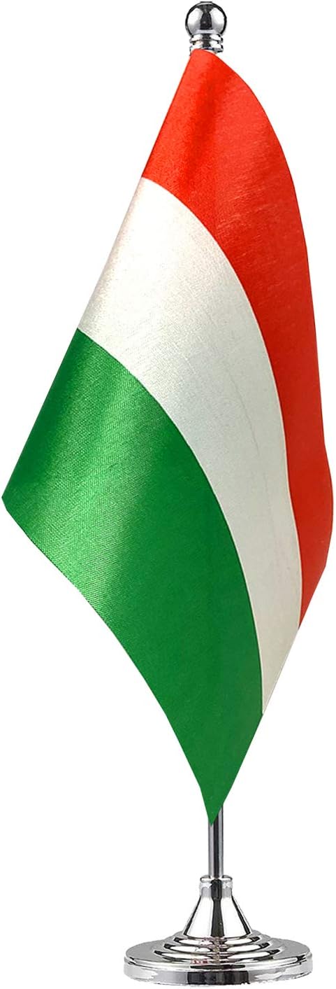 GentleGirl.USA Hungary Table Flags, Stick Small Mini Hungarians Flag Office by GentleGirl