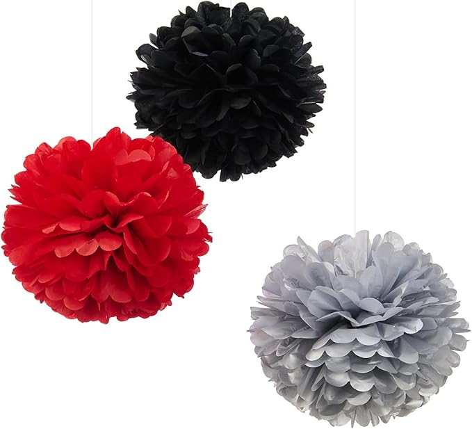 WEVEN Tissue Pom Poms Tissue Paper Flowers Tissue Fluff Balls Party Decorations by WEVEN