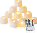 Homemory 24pcs Remote Timer LED Tea Lights Candles, 400+Hours Flickering by Homemory