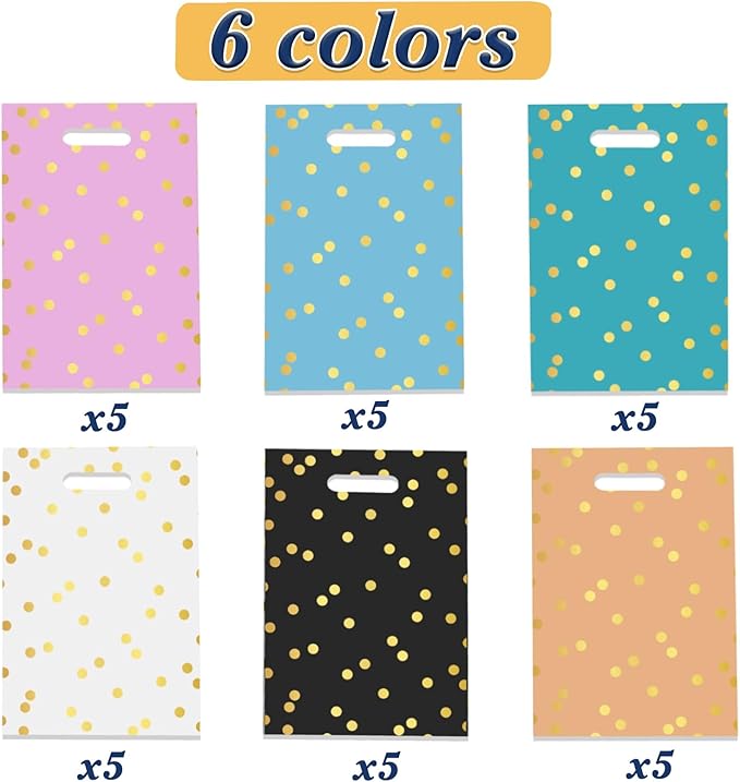 Kopokita 30PCS Party Favor Goodie Bags Goody Treat Small Gift Bags - Image 5