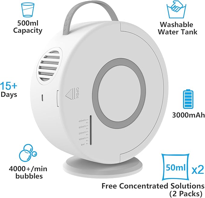 Bubble Machine for Kids Toddlers, Automatic Bubble Blower Rechargeable - Image 7