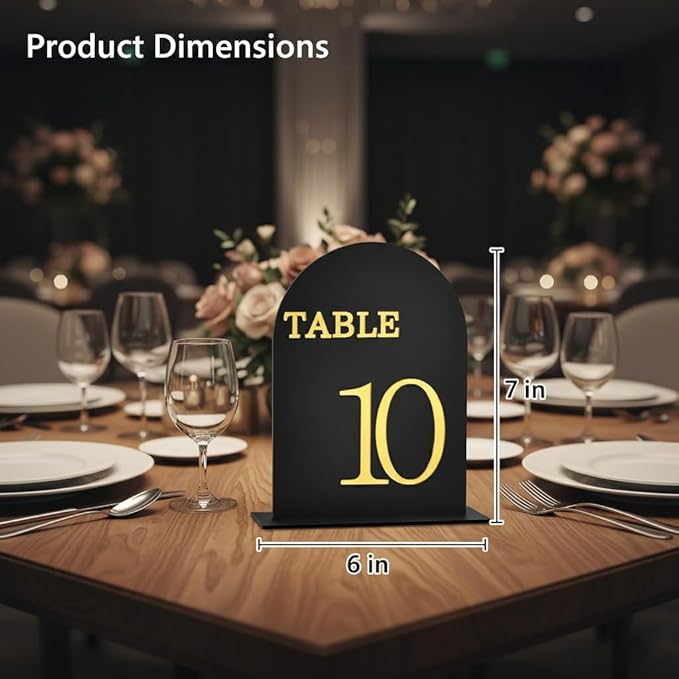 Arch Wedding Table Numbers 1-20 - Image 2