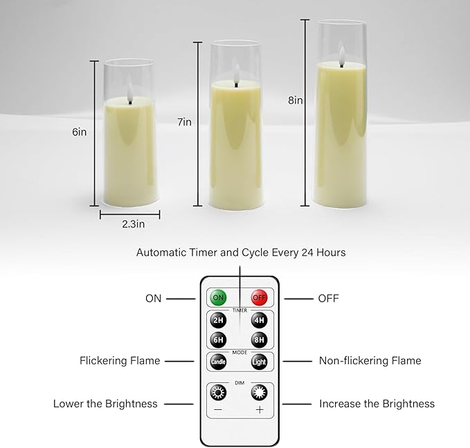 Flickering Flameless Candles Battery Operated - Image 5