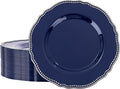 Hioasis 60pcs Blue Plastic Plates by Hioasis