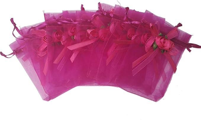 Ankirol 50pcs Sheer Organza Favor Bags - Image 2