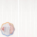 2 Pack White Foil Fringe Backdrop Curtains, Tinsel Streamers Birthday Party by Voircoloria