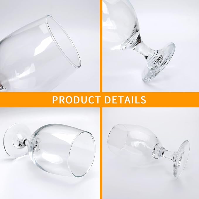 13 OZ Red&White Wine Glasses, Home Bar - Image 3