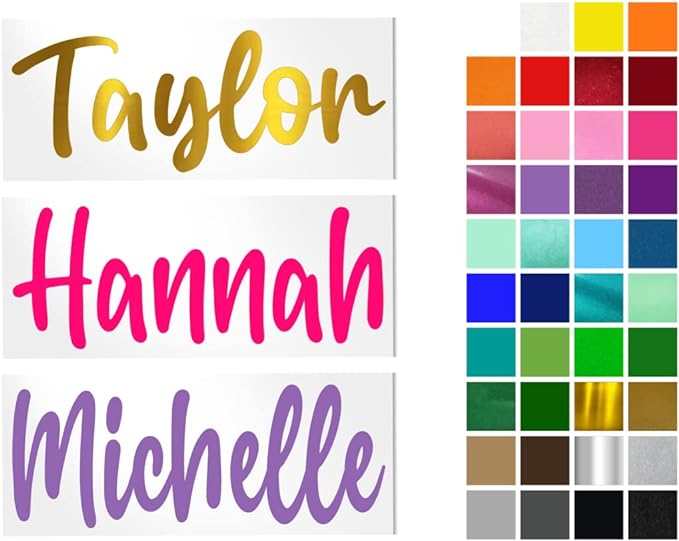Vinyl Name Decal for Yeti Cup, Water Bottle, car Window or Other Hard and by DecalsbyADavis