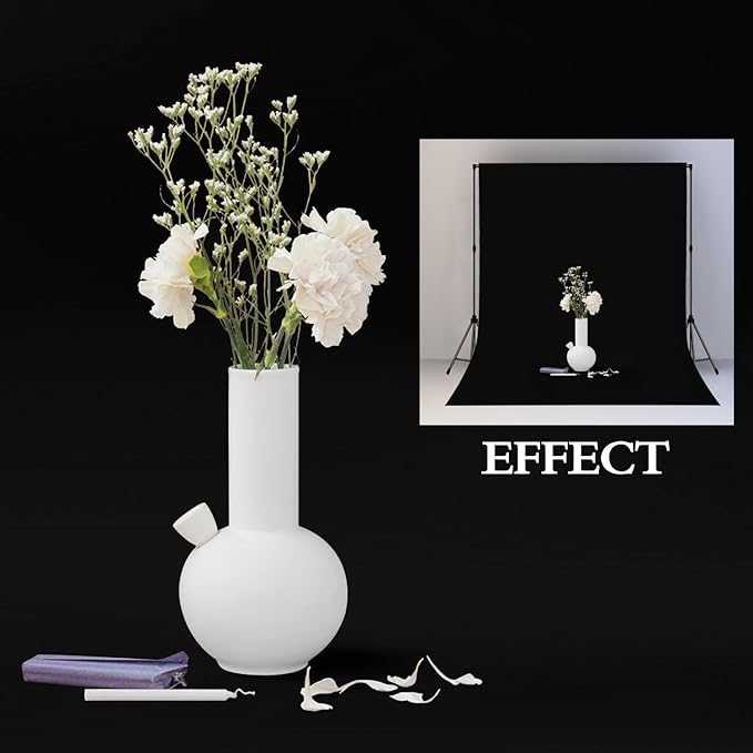 Black Screen Backdrops 5x7ft Solid Color Photo Backdrops - Image 4