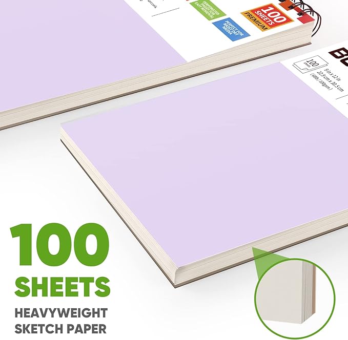 Soucolor 9" x 12" Sketch Book, Christmas Gifts - Image 4