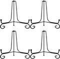 4PCS Premium Black Iron Plate Stands by HENABLE