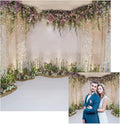 Renaiss 5x5ft Wedding Backdrop Romance Archway Flowers Blossom Sequins Curtain by Renaiss