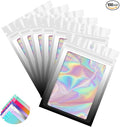 Funfery 100 Pack Gradient Holographic Bags, Resealable Bags by FUNFERY