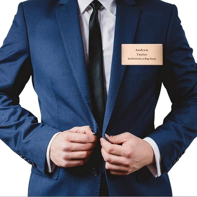 Custom Metal Engraved Name Tag Badge - Image 4