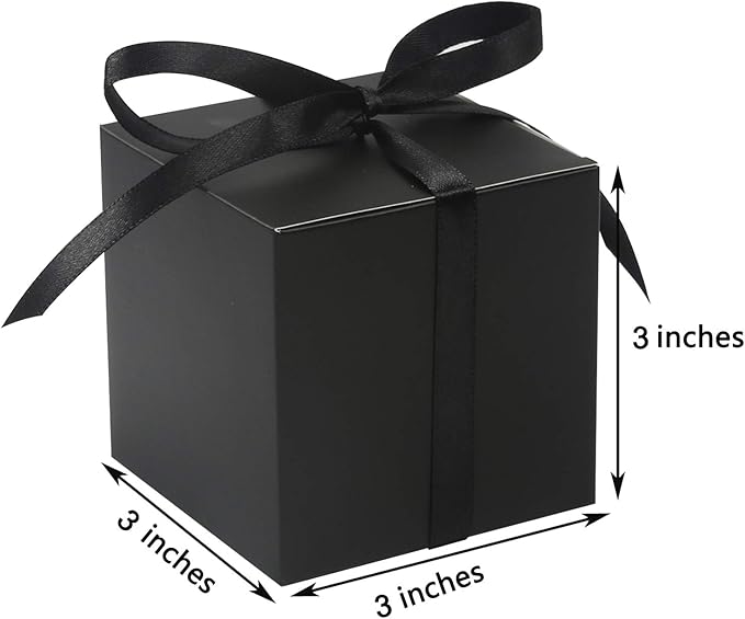 COTOPHER 60pcs Wedding Favor Boxes, Paper Gift Boxes 3x3x3 Inches Small Gift - Image 6