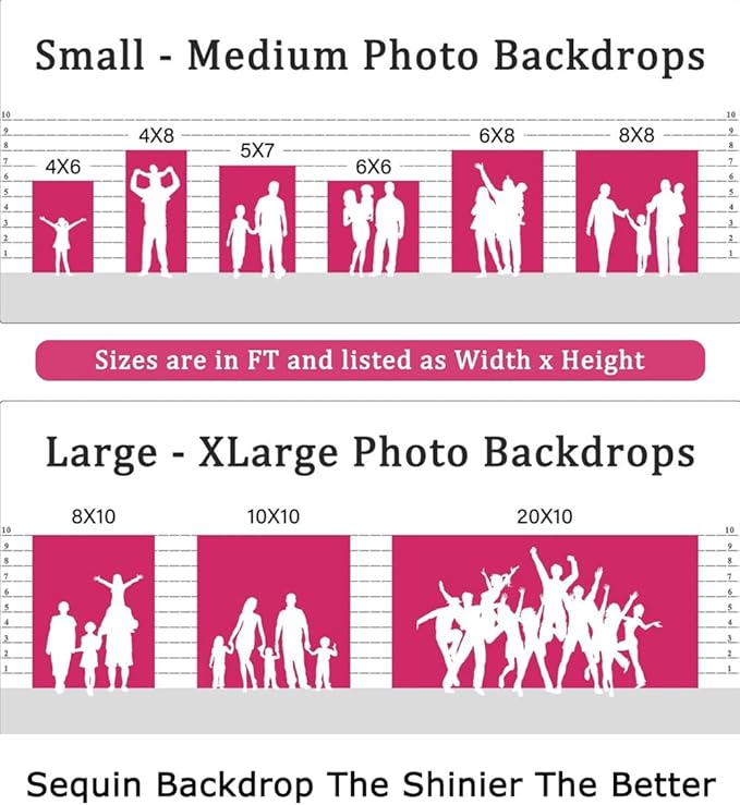ShiDianYi Sequin Backdrop Silver 20X10FT Wedding Backdrop Photo Booth Glitter - Image 6