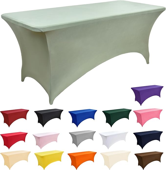 10-Pack 6ft Spandex Table Covers - Image 3