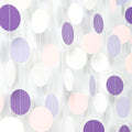 Purple-White Pink Birthday Party-Decorations Streamers - 52FT Girl Women by Hugtmr
