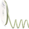 Ribbli Sage Green Satin Ribbon Double Faced Satin 1/4 Inch x Continuous 100 by Ribbli