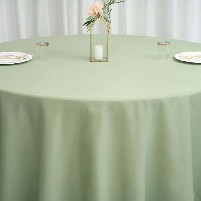 Efavormart Round Tablecloth, 120 Inch Stain & Wrinkle Resistant Washable Table - Image 8
