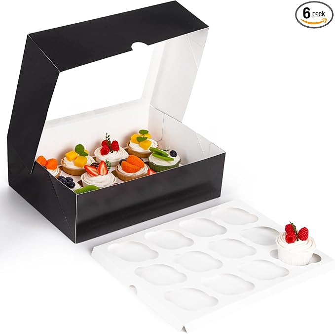 VGOODALL 12 Count Cupcake Boxes by VGOODALL