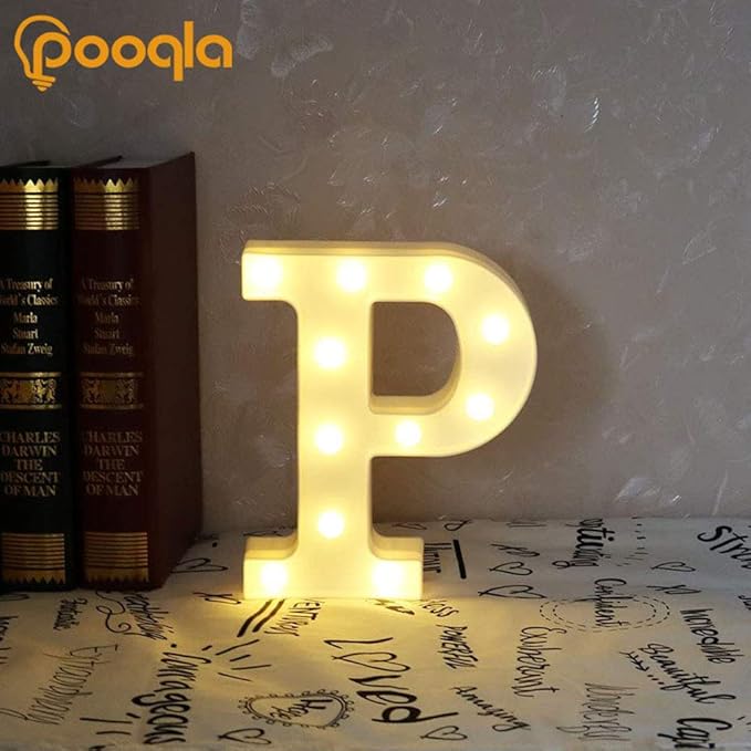 Pooqla LED Marquee Letter Lights Sign, Light Up Alphabet Letter - Image 4