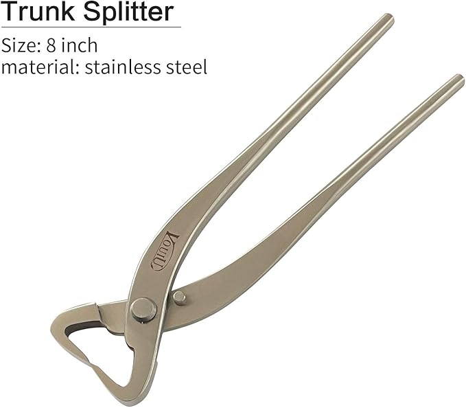 6-Piece Bonsai Tool Set, Knob Cutter, Trunk Splitter, Concave Cutter, Wire - Image 3
