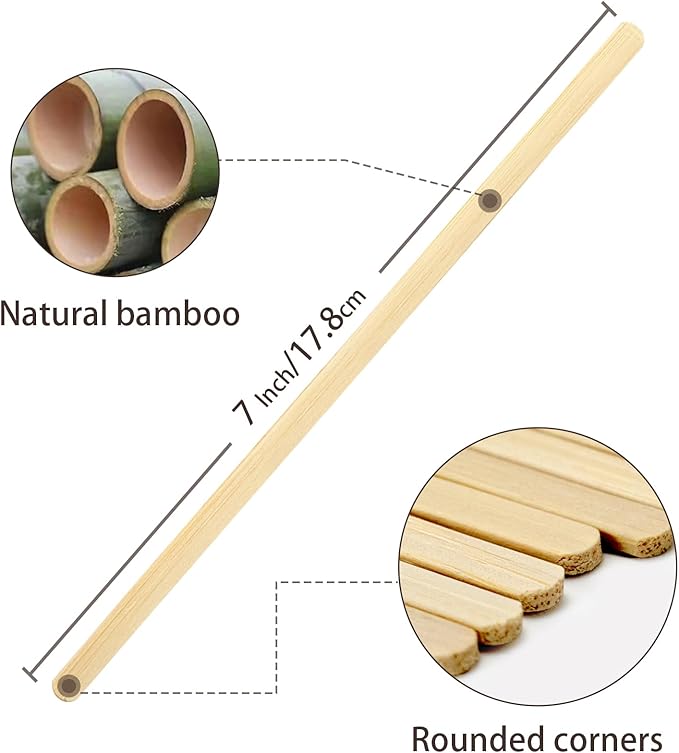 Bamboo Coffee Stirrers Individually Wrapped 500 Count, 7 inch Coffee Stir Sticks - Image 2