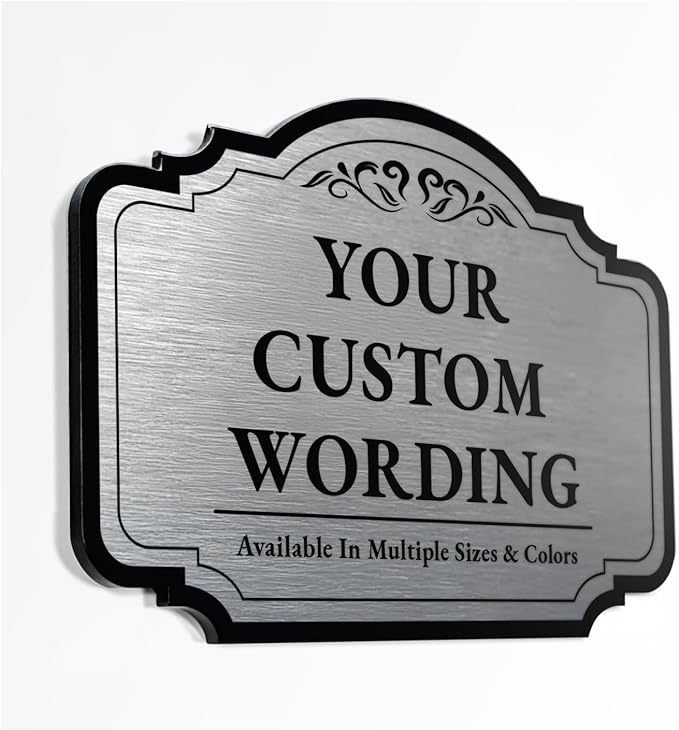 Personalized Outdoor Metal Sign by SpeedyOrders