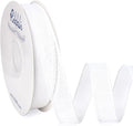 Ribbli White Burlap Wired Ribbon, 1” Inch x Continuous 20 Yard, Big Bows by Ribbli