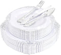 Liacere 150PCS Silver Plastic Plates by Liacere