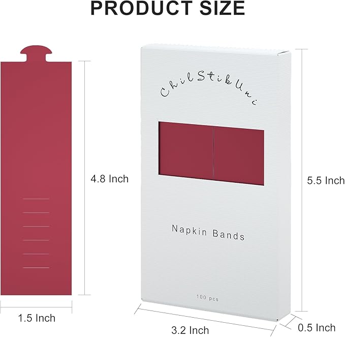 Polymer Material Reusable Napkin Band, Glue-Free Tear-Proof Water Resistant - Image 7